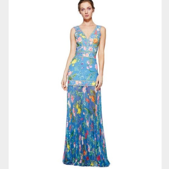 tadashi shoji floral dress
